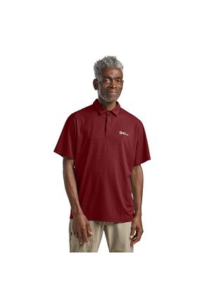تیشرت زرشکی مردانه یقه پولو Jack Wolfskin - کد 921138972