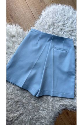 شلوارک و برمودا آبی زنانه فاق بلند Butik Beyza - کد 944123750