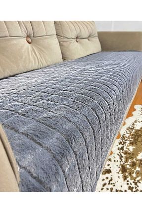 کاور مبل طوسی مخملی DECORA CASA HOME COLLECTİON - کد 944516757