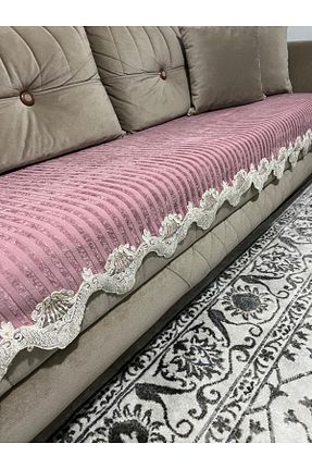 کاور مبل صورتی مخمل DECORA CASA HOME COLLECTİON - کد 944522421
