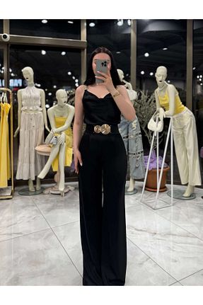 شلوار مشکی زنانه ساتن missswans - کد 944340965