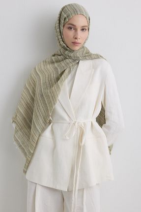 شال رنگی زنانه پنبه ای FENZA SCARF - کد 944393332