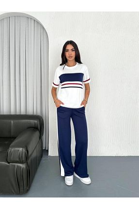 ست بالاتنه و پائین تنه رنگی زنانه بافتنی Giyimodam - کد 944418806
