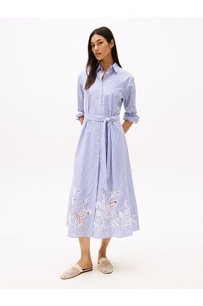لباس آبی زنانه بافتنی Tommy Hilfiger - کد 944471196