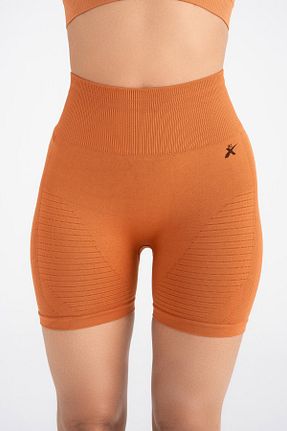 شوارک اسپرت قهوه ای زنانه فاق بلند GYMXPRO - کد 944571800