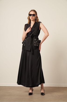 ست بالاتنه و پائین تنه مشکی زنانه بافتنی FTZ WOMEN - کد 943751636