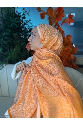 شال نارنجی زنانه کشمیر Oxygen Scarfs - کد 944618840