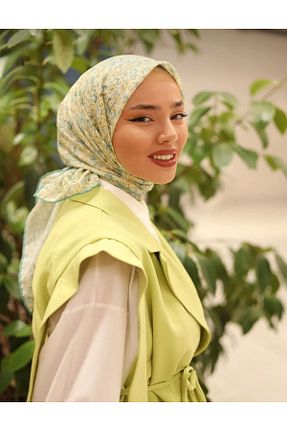 روسری سبز پنبه ای Silk Home - کد 944725991