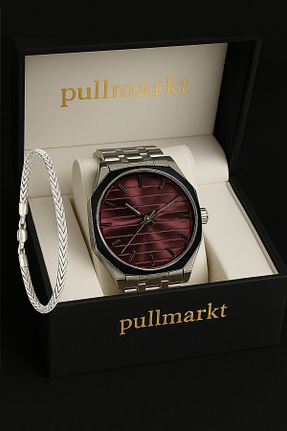ساعت مچی طوسی مردانه 36-40 میلی متر pullmarkt - کد 944785881