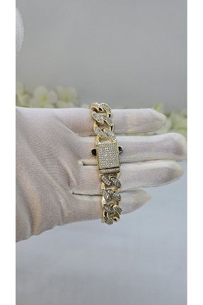 دستبند استیل (فولاد) زرد زنانه استیل (فولاد) michelle takı zerafetin yeni adresi - کد 944790499