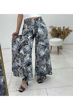 شلوار آبی زنانه ویسکون Maison La Femme - کد 944794782