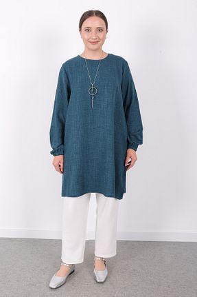 تونیک سرمه ای زنانه بافتنی Linvey - کد 944797177