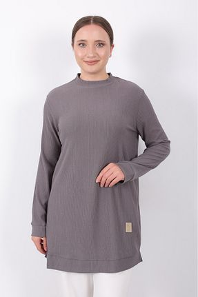 تونیک حجاب طوسی زنانه ویسکون Linvey - کد 944802032