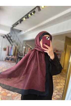 شال زرشکی زنانه پنبه ای Neva - کد 944807262