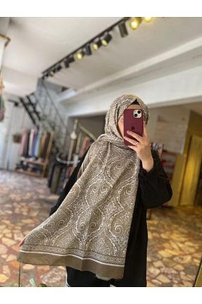 شال بژ زنانه پنبه ای Neva - کد 944807072