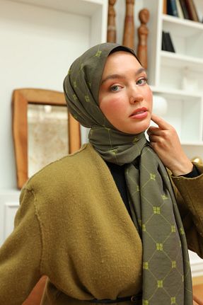 شال سبز زنانه ویسکون Silk Home - کد 944802453