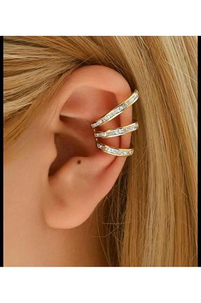 گوشواره غضروفی نقره زرد AychaAksesuar - کد 944942513