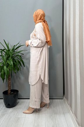 ست بالاتنه و پائین تنه حجاب رنگی زنانه رگولار Ghisa - کد 944965424