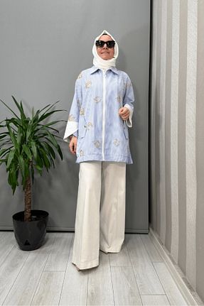 کت حجاب آبی زنانه رگولار Ghisa - کد 944970064