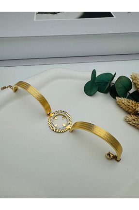 دستبند استیل (فولاد) زرد استیل ضد زنگ GLY ÇLKBİJUTERİ - کد 945280383