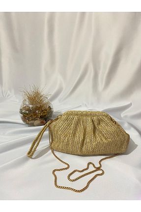 کیف دوشی بژ زنانه حصیر Liel Bags - کد 945058207