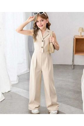ست بالاتنه و پائین تنه بژ بچه گانه بافتنی NİSAY BOUTİQUE - کد 945302868
