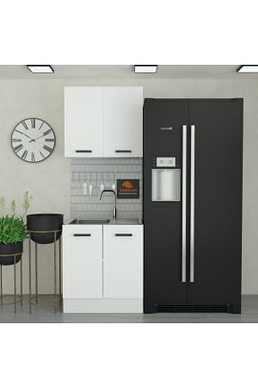 کابینت های آماده آشپزخانه سفید Suntalam Yurkan - کد 945330661