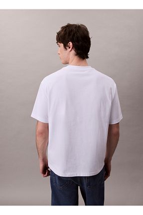 تیشرت سفید مردانه رگولار Calvin Klein - کد 945148159