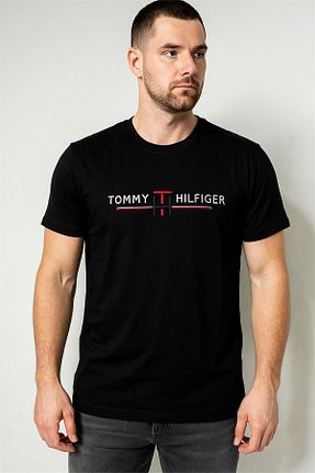تیشرت رنگی مردانه یقه دوچرخه Tommy - کد 945682612