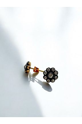 گوشواره جواهر سفید زیرکن FUYA JEWELLERY - کد 945207003