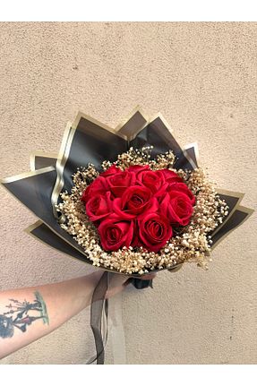 گل خشک و مصنوعی قرمز Hobi Stok - کد 945205556