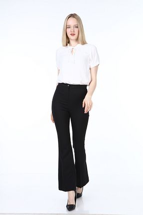 شلوار پارچه ای مشکی زنانه بلند Miss Adore Butik Moda - کد 945209068
