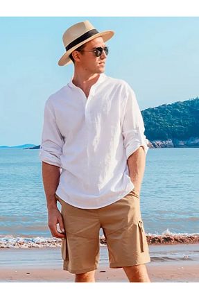 پیراهن رنگی مردانه یقه قاضی DEAG - کد 945233977