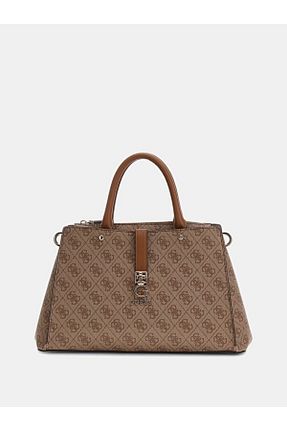 کیف دستی قهوه ای زنانه سایز متوسط Guess - کد 945252608