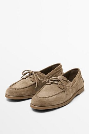 کفش کلاسیک بژ مردانه جیر Massimo Dutti - کد 945271826