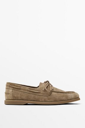کفش کلاسیک بژ مردانه جیر Massimo Dutti - کد 945271826