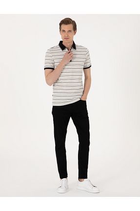 شلوار جین مشکی مردانه پاچه تنگ Pierre Cardin - کد 945303208