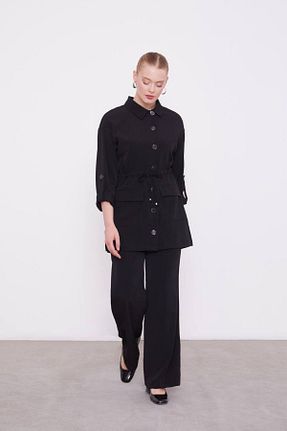 ست بالاتنه و پائین تنه مشکی زنانه بافتنی Levidor - کد 945359466