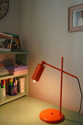 چراغ مطالعه / رومیزی نارنجی فلزی retro home design - کد 945403743