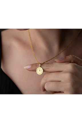 گردنبند نقره رنگی زنانه 925 عیار Papatya Silver - کد 945440458