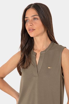 تیشرت خاکی زنانه رگولار U.S. Polo Assn. - کد 945600899