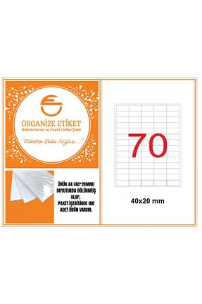 اتیکت ORGANİZE ETİKET - کد 945449565