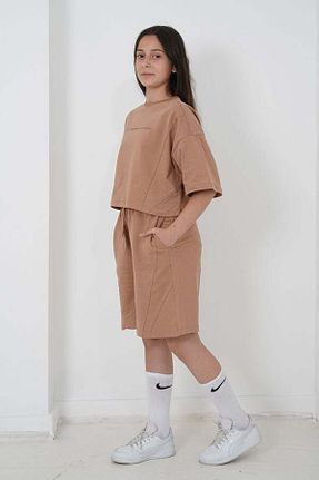 شلوارک و برمودا قهوه ای بچه گانه رگولار HayKids - کد 945609926