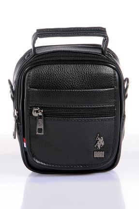 کیف دوشی مشکی مردانه پلی اورتان U.S. Polo Assn. - کد 3912738