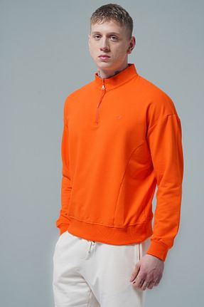 سوئیشرت نارنجی مردانه ساده George Phoenix - کد 861659761