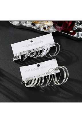گوشواره جواهر حلقه FASHİON JEWELRY - کد 875362526