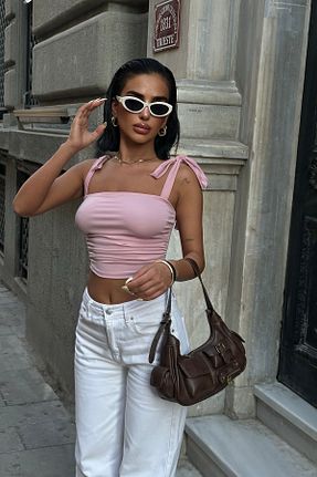 بلوز صورتی زنانه ساده World Fashion Trends - کد 945671139