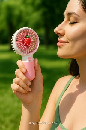 پنکه صورتی Mini Fan VOOKA - کد 698441868
