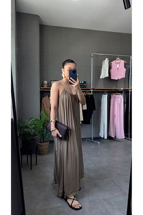 لباس قهوه ای زنانه بافتنی YOUR NAME - کد 849071220