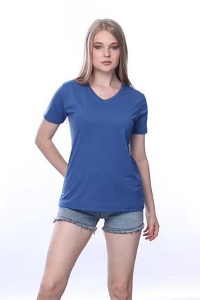 تیشرت سرمه ای زنانه رگولار Tight Lady - کد 746391375
